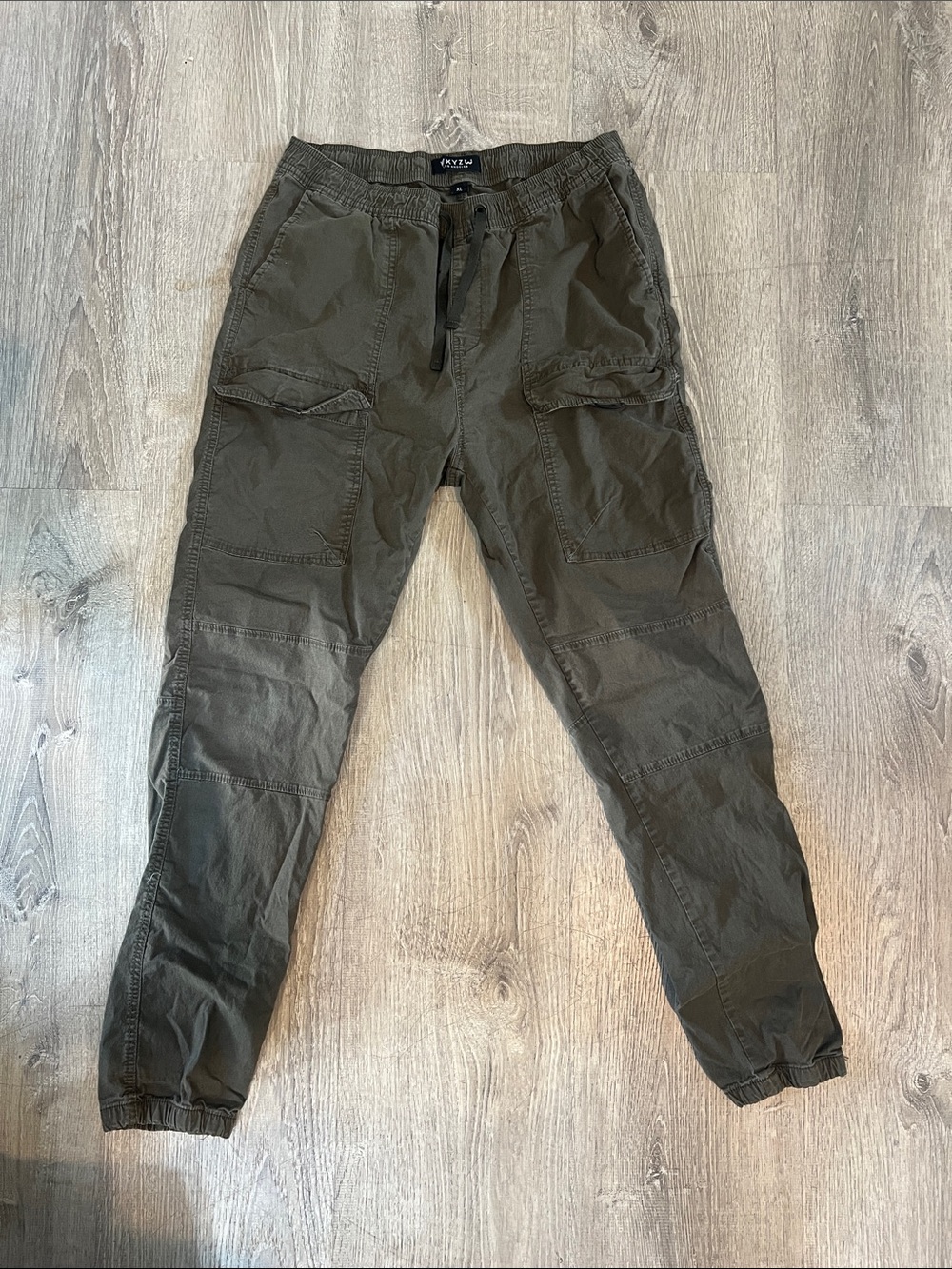 WXYZ Olive Green Cargo Jogger Pants  XL